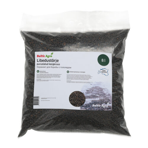 Anti-slip lightweight gravel 8 l plastic bag Small-pack anti-slip solution, lightweight gravel for stairs, natural anti-slip