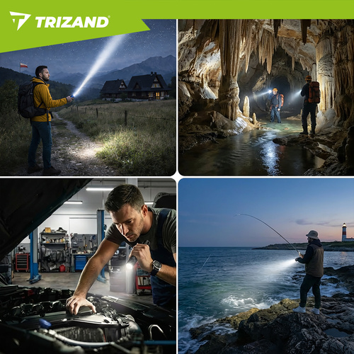 taktikaline taskulamp,laetav LED taskulamp,00lm taskulamp,akupangaga taskulamp,veekindel taskulamp,võimas taskulamp,TRIZAND taskulamp