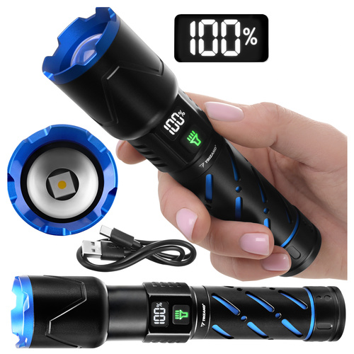 taktikaline taskulamp,laetav LED taskulamp,00lm taskulamp,akupangaga taskulamp,veekindel taskulamp,võimas taskulamp,TRIZAND taskulamp