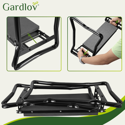 aiatool tööriistadega,põlvituspink aiatöödeks,GARDLOV aiapõlvik,ergonoomiline aiatool