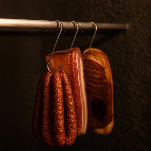 lihakonksud suitsuahju,roostevabast terasest konksud lihale,KAMINER suitsuhaagid,S-kujulised suitsutuskonksud