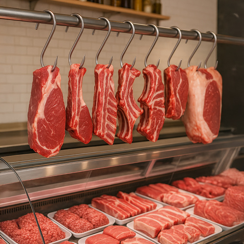 lihakonksud suitsuahju,roostevabast terasest konksud lihale,KAMINER suitsuhaagid,S-kujulised suitsutuskonksud