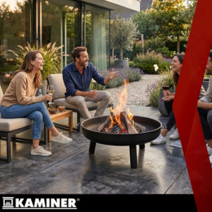 aia lõkkealus,suur lõkkealus 80cm,tulease aeda,Kaminer lõkkealus,rauast lõkkealus,välikamin,aiakamin