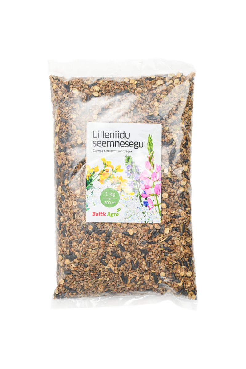 lilleniidu seemned 1kg,lillemuru rajamine,õitsev niit,lilleaas aeda,bioloogiline mitmekesisus,lilleniit seemned,mesilaste meelitamine,õitsev aed