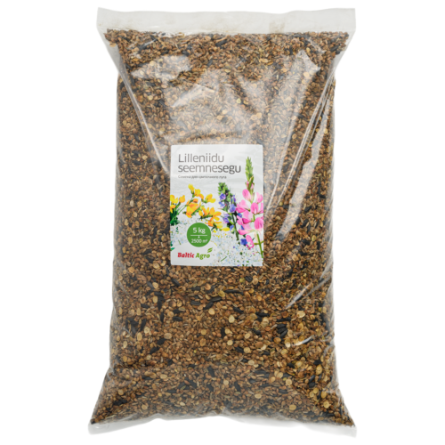 lilleniidu seemnesegu 5kg,suure lilleaasa rajamine,maastikukujundus seemned,mesikaste taimed suurpakend,suur lilleniit,jätkusuutlik maastikukujundus,ökosüsteemi taastamine,hooldusvaba haljastus,põuakindel seemnesegu