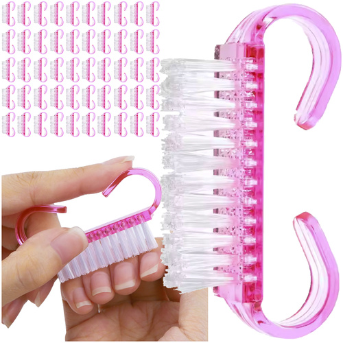 Nail Brush Set (50 pcs) nail cleaning brush,gardening manicure brushes,post-gardening hand hygiene,disposable nail brushes,cleaning dirt under nails