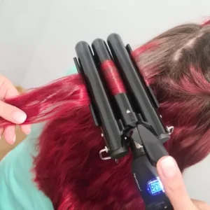 lainelokkide tangid kolme haruga juukselokkijad,keraamiline lainelokkide tangid,Soulima juuksestilistika seade,kiirelt kuumenev lokitang,salongikvaliteediga soeng kodus