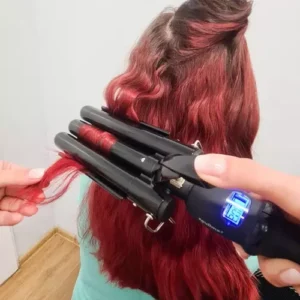 lainelokkide tangid kolme haruga juukselokkijad,keraamiline lainelokkide tangid,Soulima juuksestilistika seade,kiirelt kuumenev lokitang,salongikvaliteediga soeng kodus