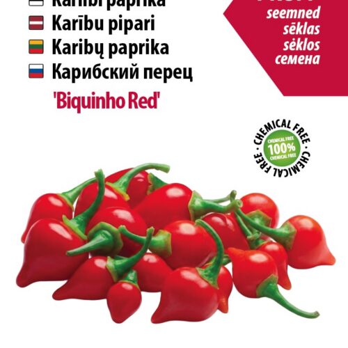Kariibi paprika,aromaatne tšilli kasvatamine,väikesed paprika seemned,maitseküllane rõdutaim,marineerimiseks sobiv tšilli