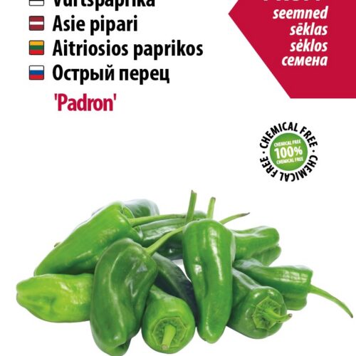 grillimiseks sobiv paprika,hispaaniapärane tšilli,mahe vürtspaprika,terrassil kasvatamine,ökoloogiline seeme